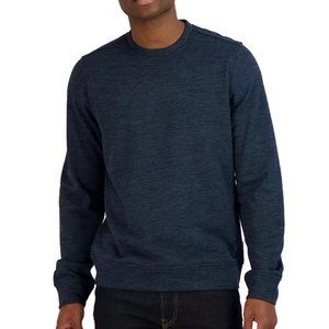 NEW Gerry Men's Dark Solid Textured Long Sleeve Crewneck Pullover Sweatshirt Top